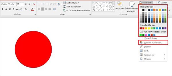 PowerPoint Füllungen
