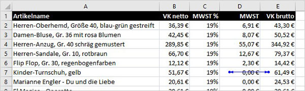 Excel - Zirkelbezüge