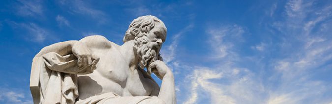 Rechtschreibung hat ihn nicht beschäftigt. Sokrates hinterließ keine schriftlichen Werke. Foto: anastasios71 / Adobe Stock 