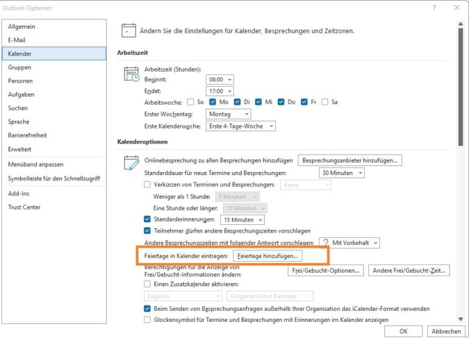 Screenshot 1 - Feiertage 