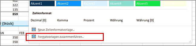 Excel - Formatvorlagen