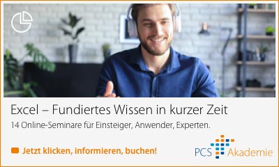 Excel-Seminar der PCS Akademie
