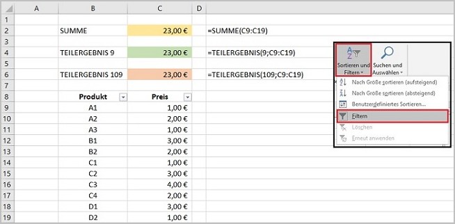 Excel Ausgeblendete Daten 4