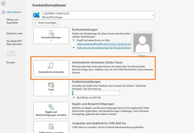 Screenshot_1 Automatische Antwort bei Abwesenheit