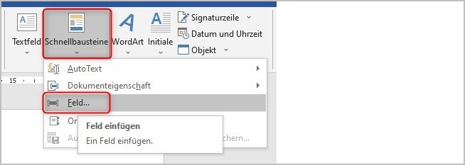 Word - Dateiname und Specieherort 1