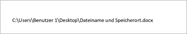 Word - Dateiname und Speicherort_3