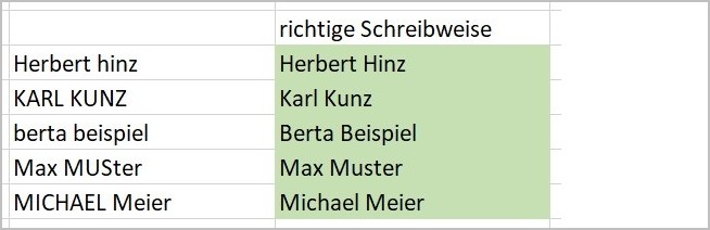Excel - Blitzvorschau 2