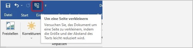 Word - Dokumente kürzen 4