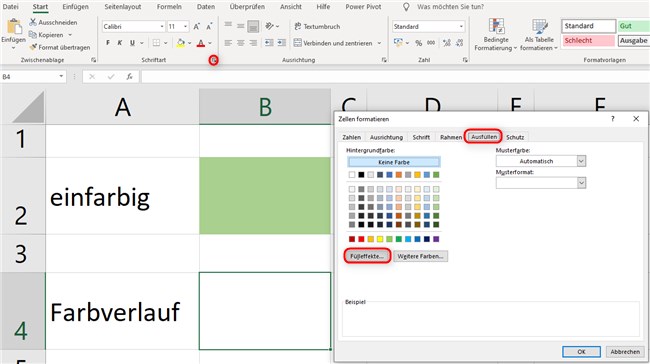 Screenshot 2 - Farbverläufe 