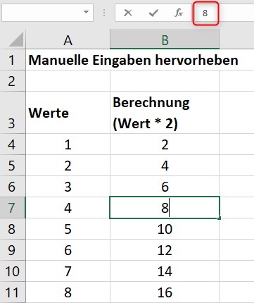Screenshot 2 - Manuelle Eingaben
