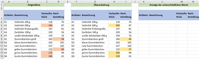 Screenshot 4 - Überarbeitete Liste