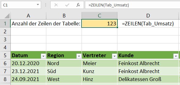 Screenshot 4 - Anzahl Zeilen