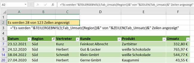 Screenshot 6 - Anzahl Zeilen