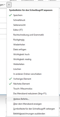 Screenshot 1 - Lineal in Outlook