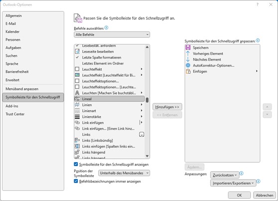 Screenshot 2 - Lineal in Outlook