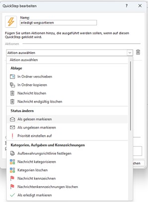 Outlook Quicksteps