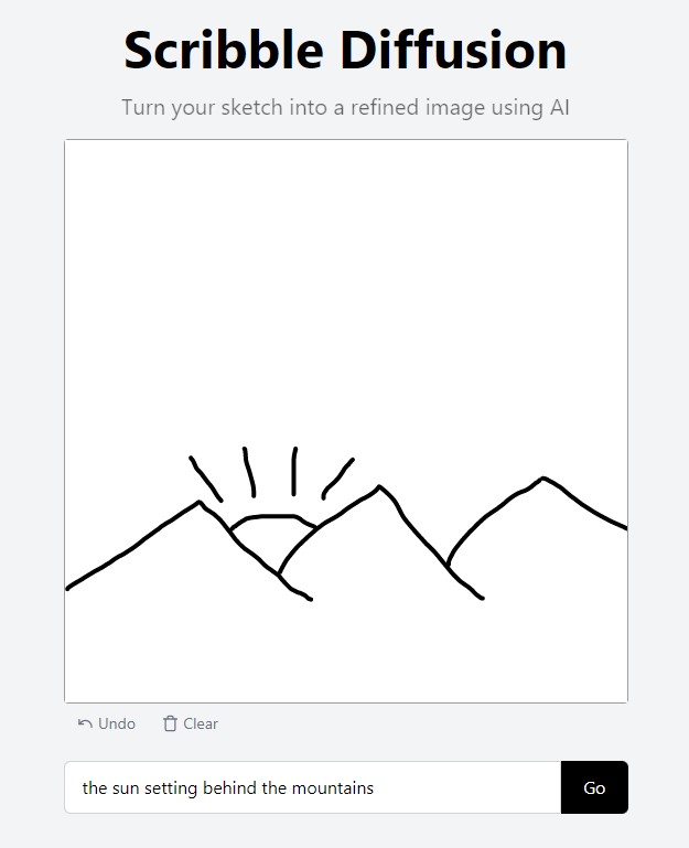 Screenshot 1 - scribble diffusion