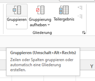Screenshot 2 Ausblenden mit Schaltfläche