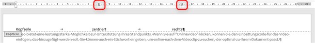 Screenshot 3 - Ausrichtungstabstopp