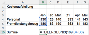 Screenshot 6 Ausblenden mit Schaltfläche