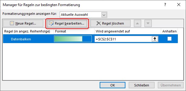 Screenshot 3 - Datenbalken und Symbole