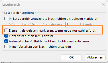 E-Mails markieren Screenshot 2