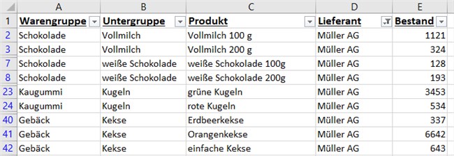 Screenshot 3 - Tricks Filtern
