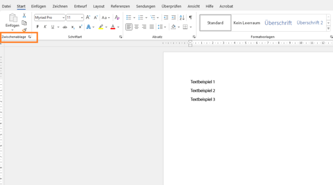 Screenshot 1 Zwischenablage
