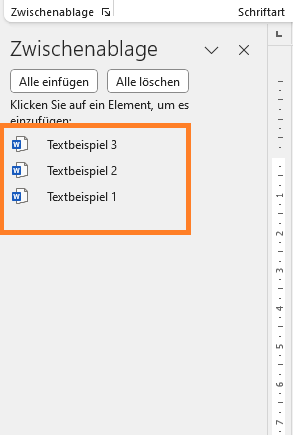 Screenshot 3 Zwischenablage