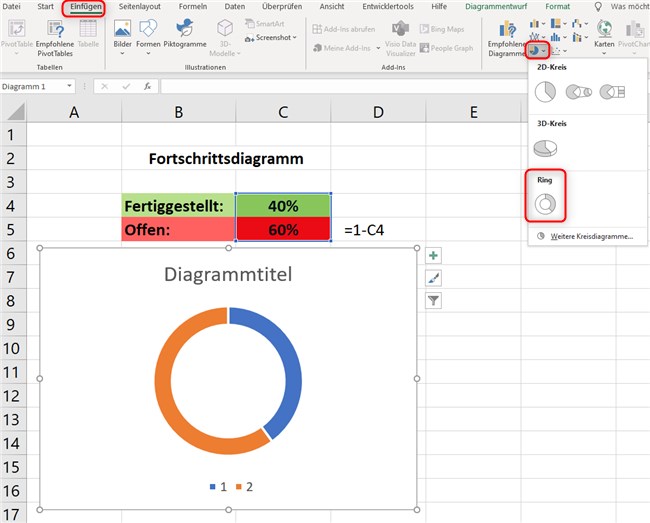Screenshot 2 - Fortschrittsdiagramm