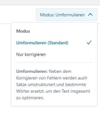 Screenshot von https://www.deepl.com/de/write Screenshot 2 - DeepL Write